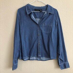 DKNY JEANS Star Print Long Sleeve Top